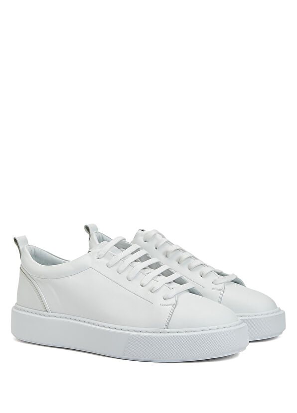 Beymen Club White Mens Leather Sneakers - 2