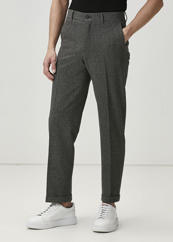 Beymen Club Anthracite Wool Trousers - 2
