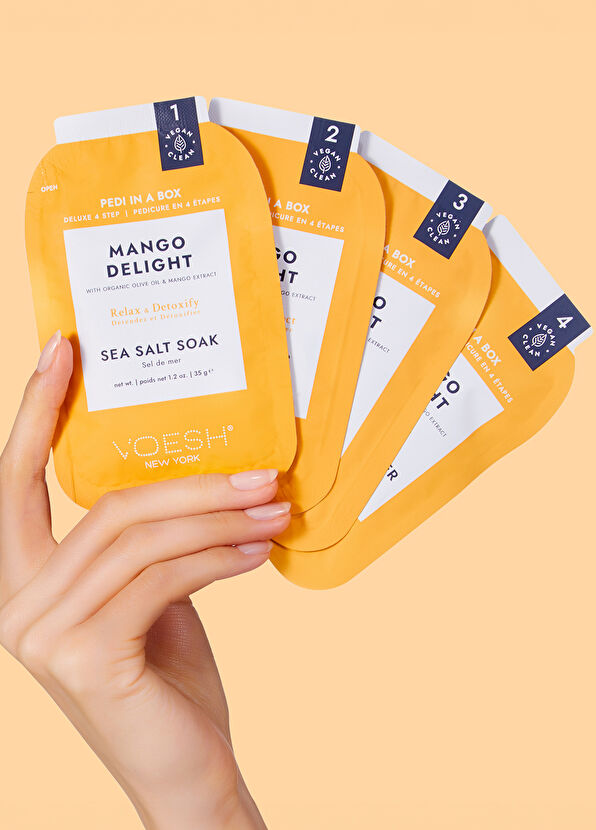 Voesh New York Pedi In A Box Deluxe Mango Delight 4 Adımlı Pedikür Seti - 3