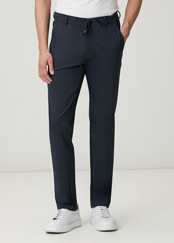 Beymen Club Lacivert Beli Kordonlu Chino Pantolon - 2