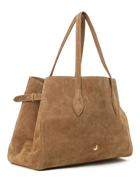 Beymen Club Camel Women's Suede Bag - 2