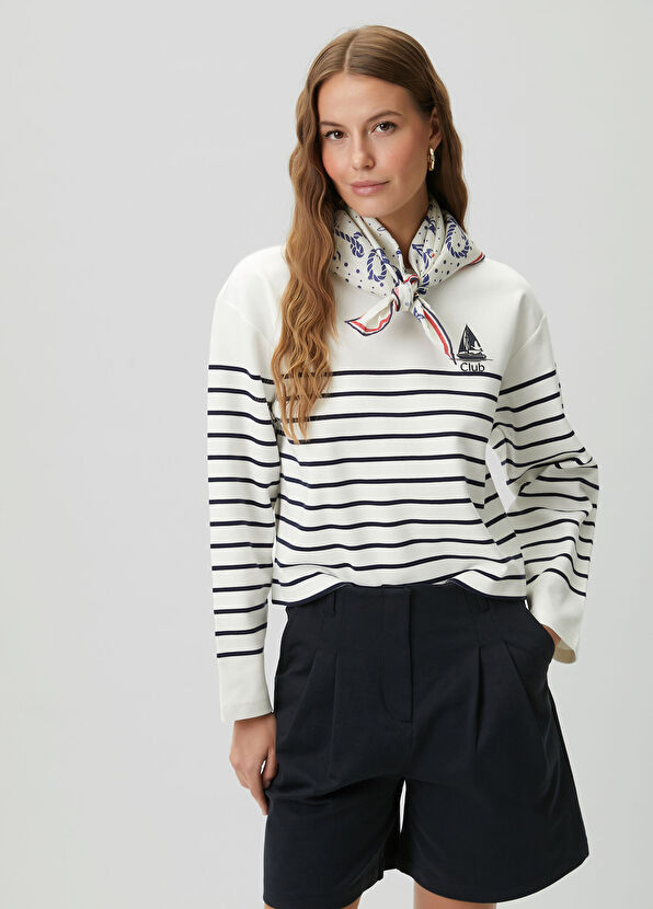 Beymen Club Navy blue pleated detailed shorts - 2