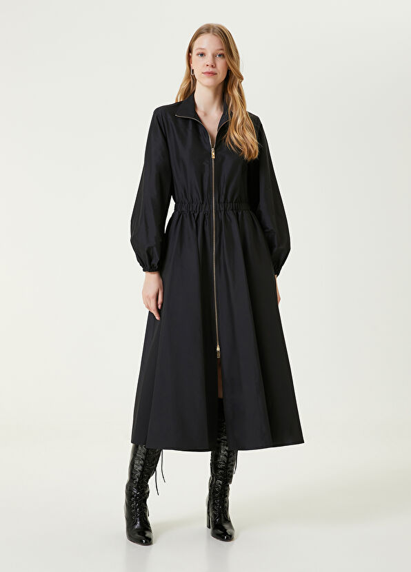 Beymen Club Siyah Balon Kollu Midi Elbise - 2