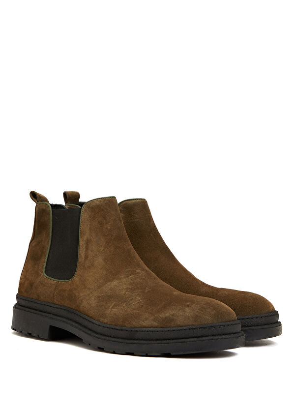 Beymen Club Khaki Men's Leather Boots - 2