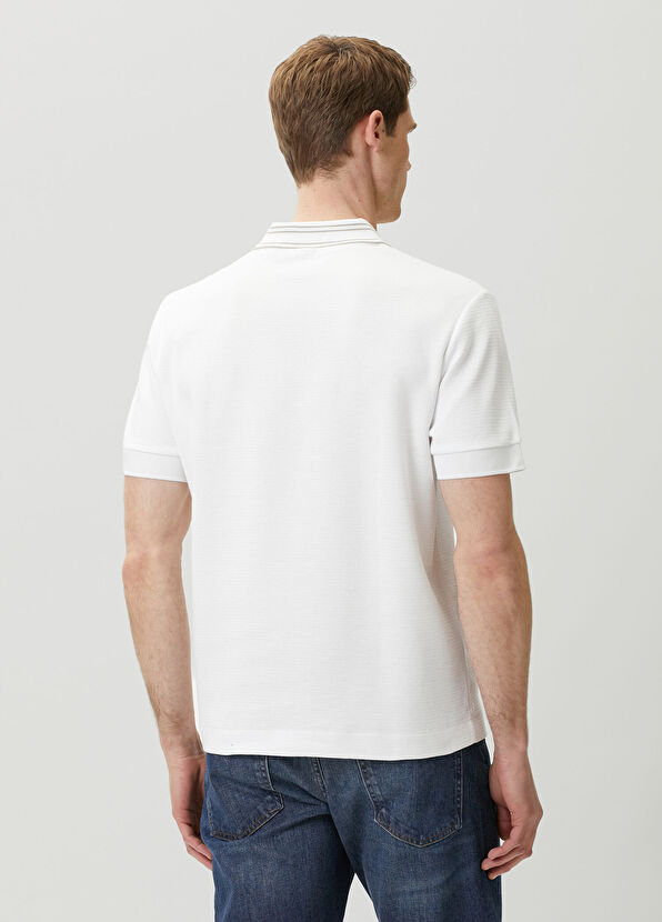 Boss Piano Beyaz Dokulu T-shirt - 4