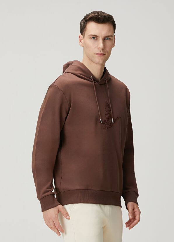 Beymen Club Kahverengi Kapüşonlu Sweatshirt - 2