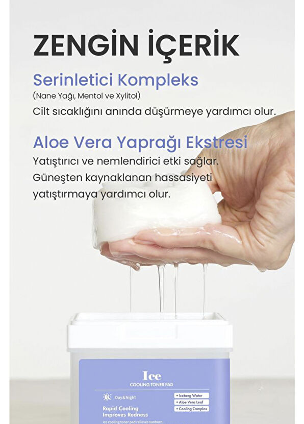 Dermal Ice Cooling Toner Pad Rahatlatıcı 12'li Tonik Ped  - 4