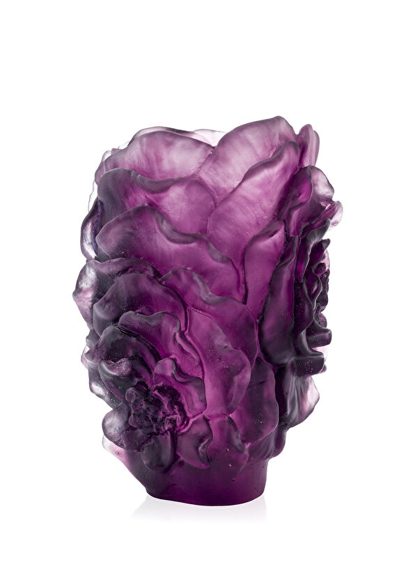 Daum Camelia Small Crystal Vase - 1