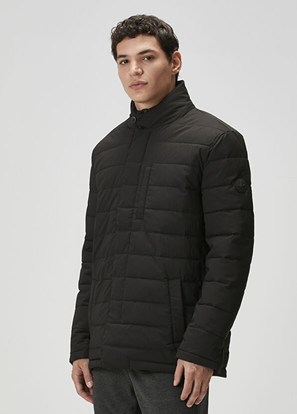 Beymen Club Siyah İç Yaka Detaylı Puff Parka - 3