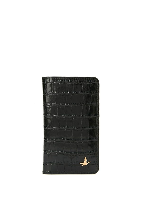 Beymen Club Yeşil Krokodil Dokulu Kadın Deri Cüzdan - 1