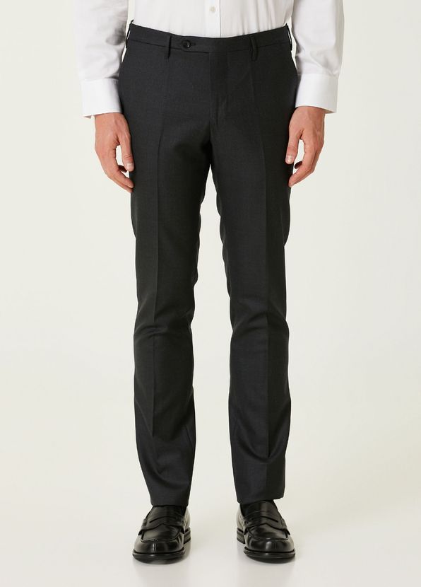 Rota Dark Grey Wool Pants - 2