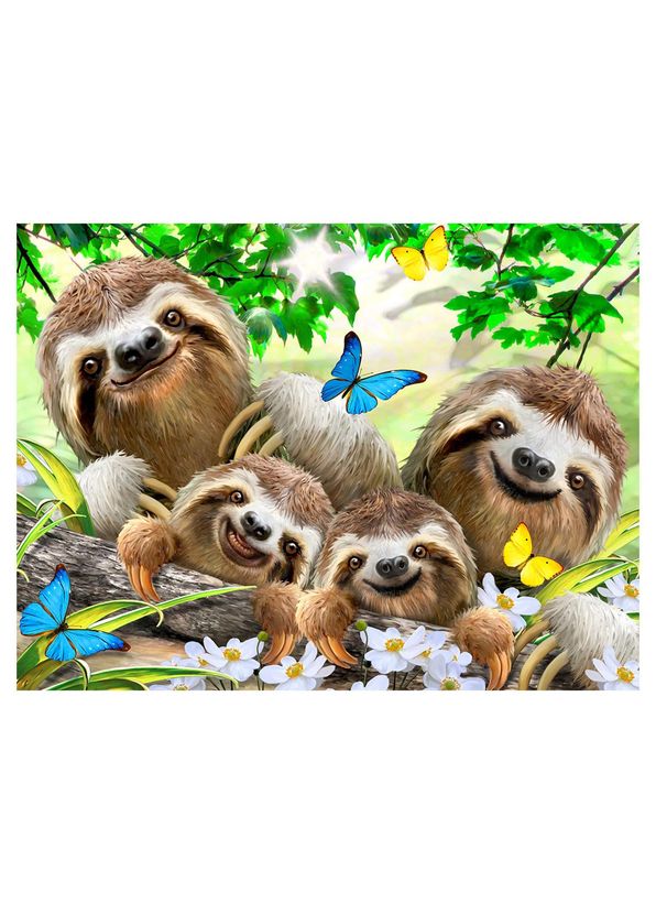 Prime3D Puzzle Sloth Plush and Selfie 48-Piece Puzzle 15804 - 3