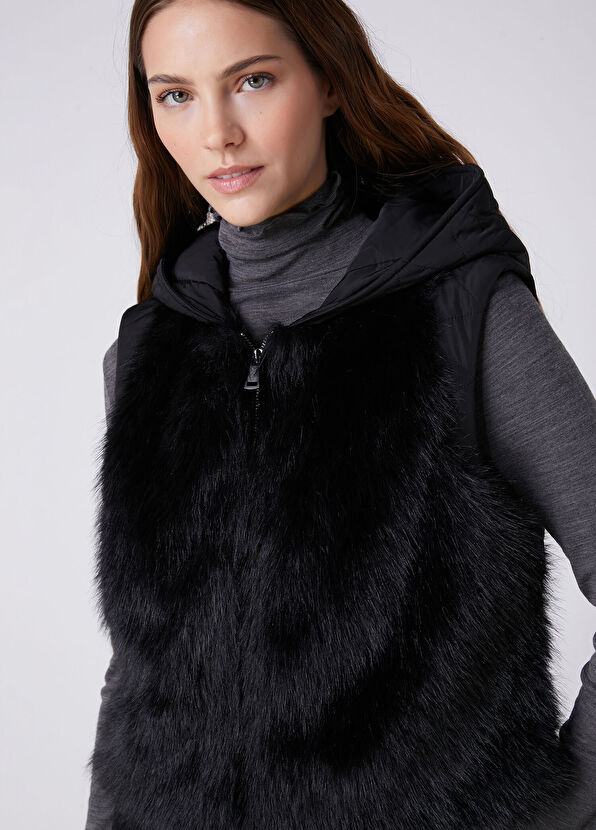 Beymen Club Black Hooded Vest - 2