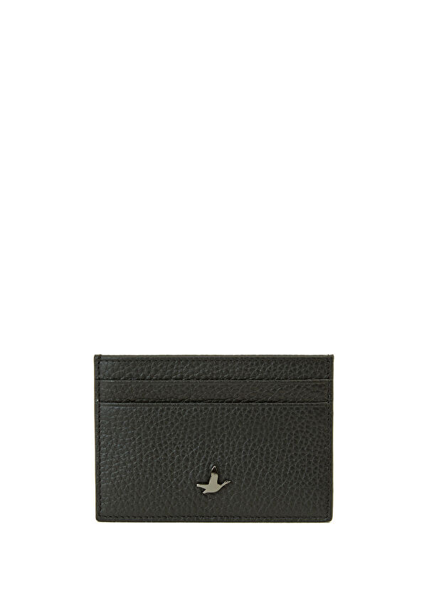 Beymen Club Black Men's Leather Card Holder - 1