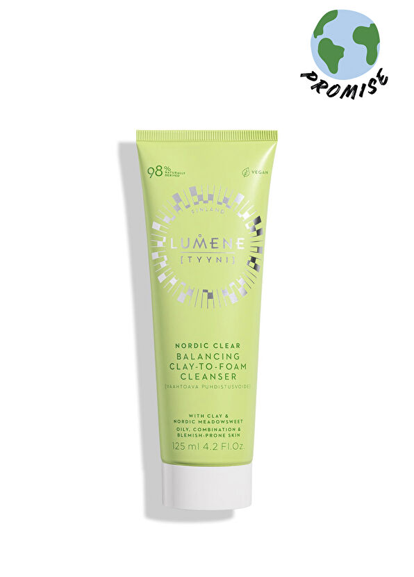 Lumene Balancing Clay To Foam Cleanser Sebum Dengeleyici Kil İçerikli Köpük Temizleyici 125 ml - 1