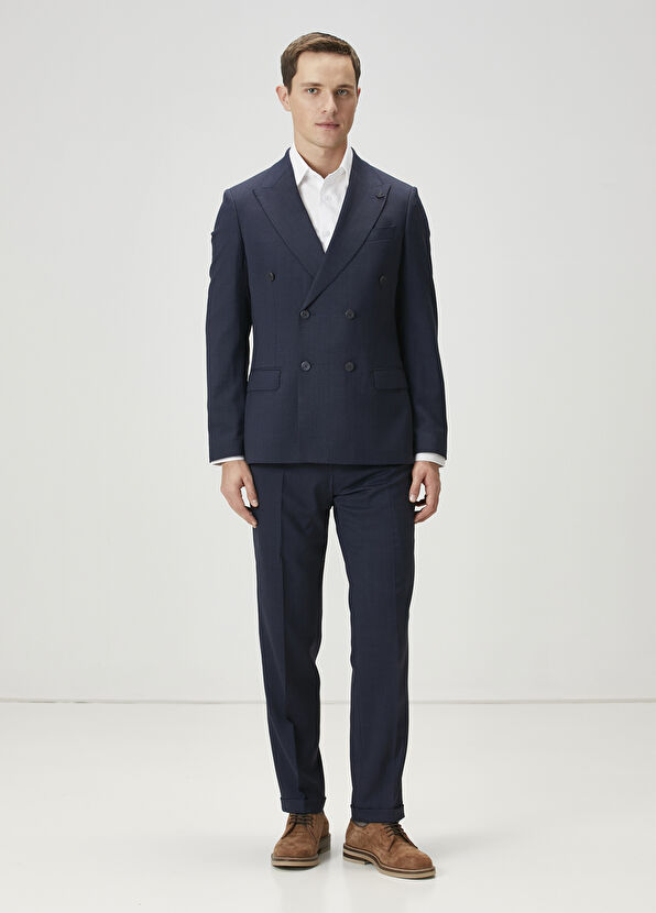 Beymen Club Lacivert Çizgili Takım Elbise - 2