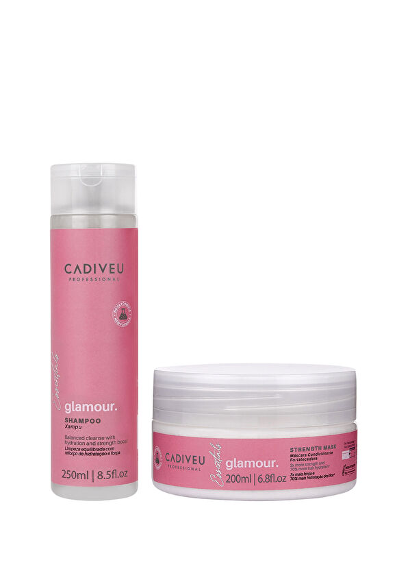 Cadiveu Essentials Glamour Shampoo 250 ml + Glamour Hair Mask 200 ml Hair Care Set - 1