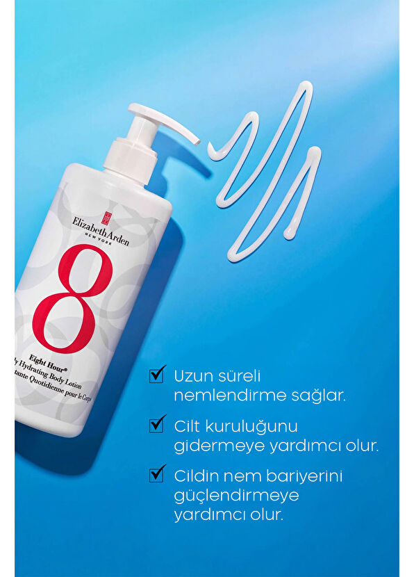 Elizabeth Arden Eight Hour Daily Hydrating Body Lotion Günlük Nemlendirici Vücut Losyonu Yoğun Nemlendirici Vücut Bakım Losyonu 380  ml - 2