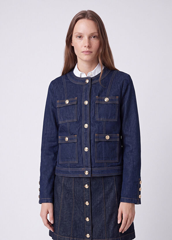Beymen Club Navy Blue Denim Jacket - 3