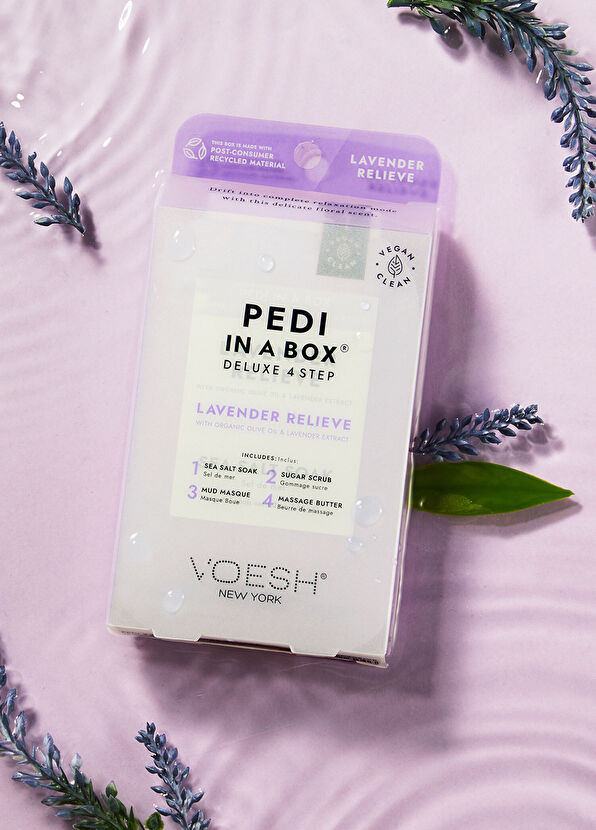 Voesh New York Pedi In A Box Deluxe Lavanta Relieve 4 Adımlı Pedikür Seti - 2
