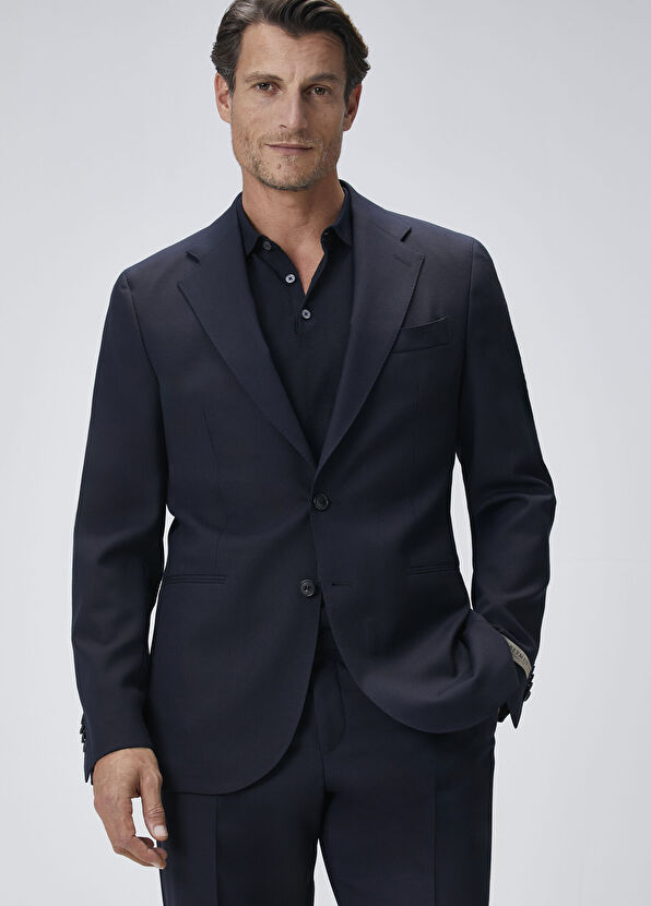 Lacivert Yün Takım - Görsel 3