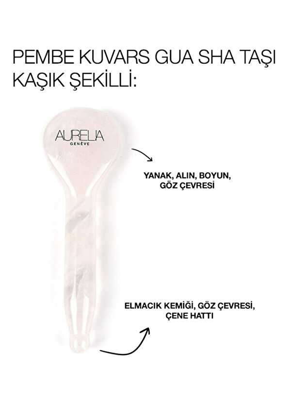 Aurelia Genève Spoon Gua Sha Rose Quartz - 2