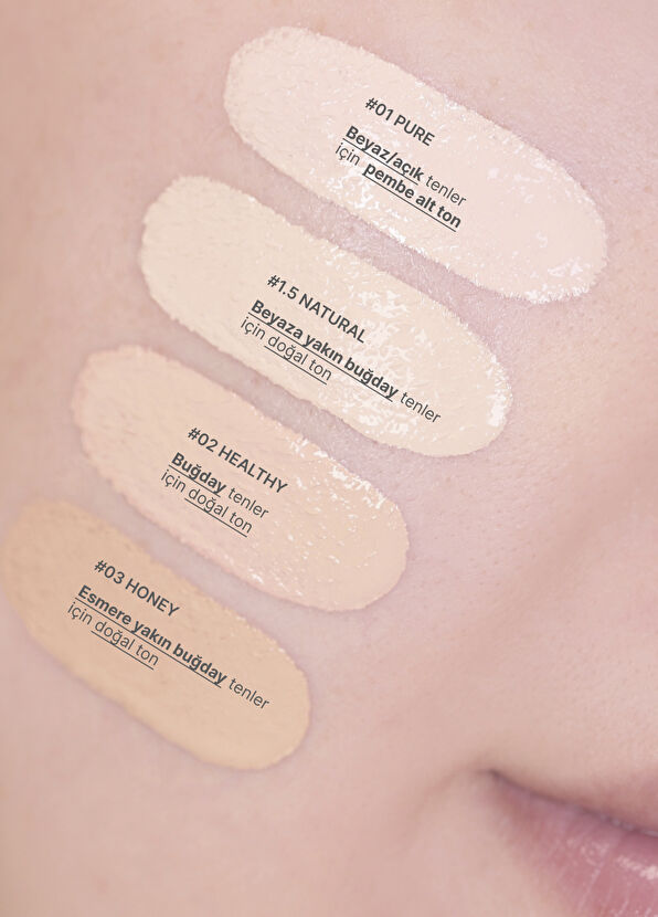 Amuse Dew Wear 1.5 Natural Permanent Shine Effect Liquid Foundation 35 ml - 2