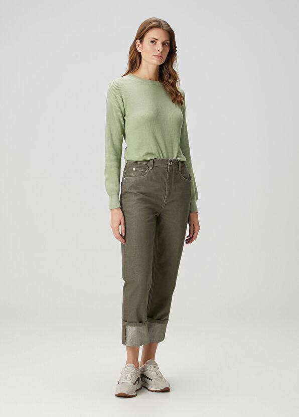 Brunello Cucinelli Yeşil Jean Pantolon - 1