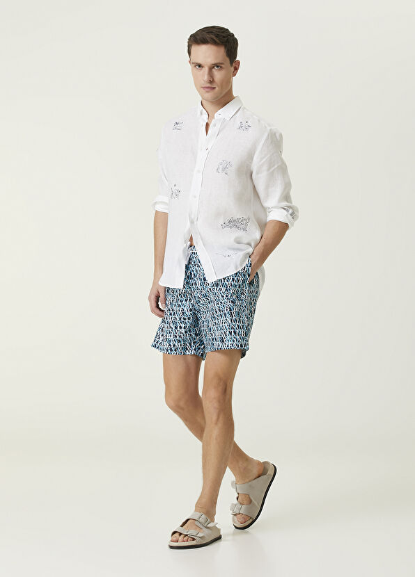 Beymen Club Lacivert Logo Desenli Mayo - 1