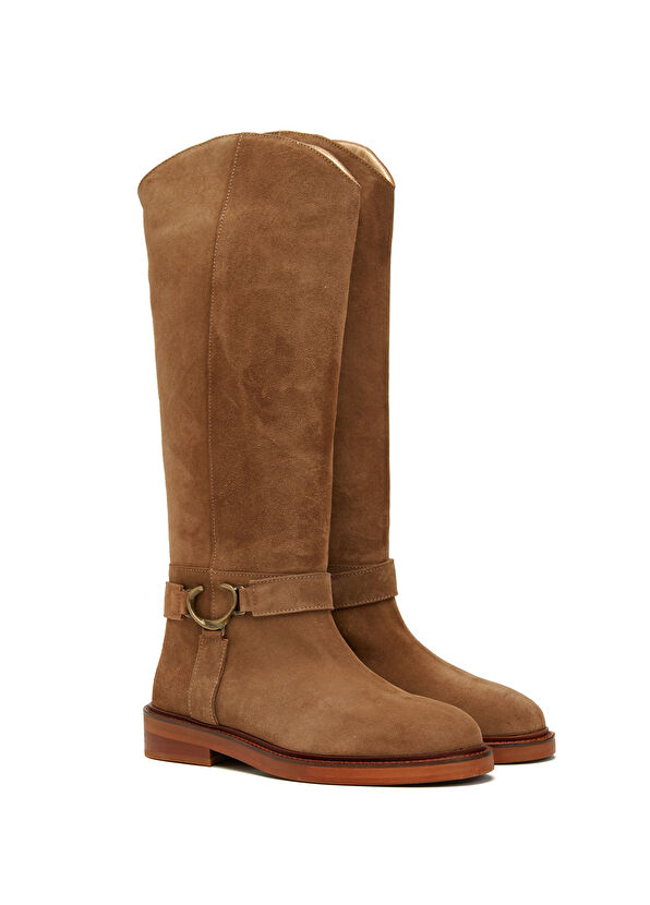 Beymen Club Mink Women Leather Boots - 2