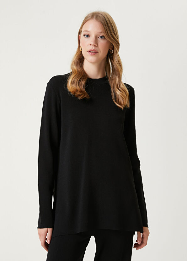 Beymen Club Siyah Yanı Yırtmaçlı Basic Kazak - 4