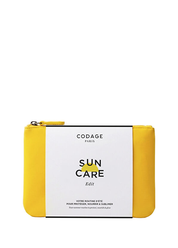 Codage Paris Sun Care Edit Yellow SPF50+ Güneş Koruyucu Jel 100 ml + SPF50+ Güneş Koruyucu Serum 5 ml +Çok Yönlü Bakım Yağı 10 ml +Çanta Güneş Bakım Seti - 2