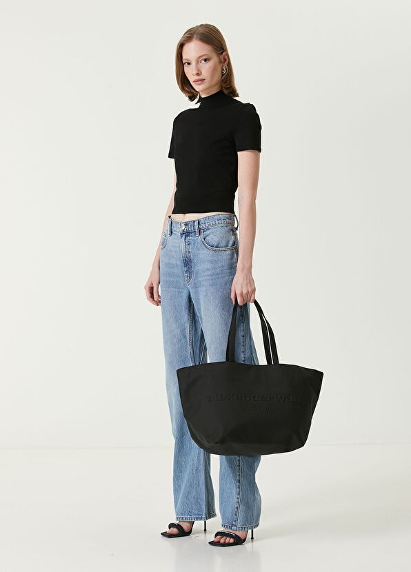 Alexander Wang Siyah Logolu Kadın Çanta - 2