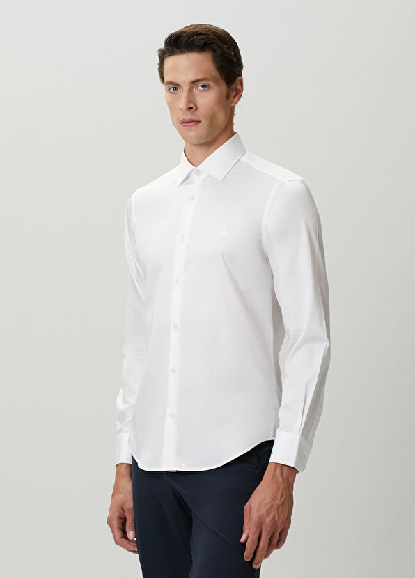 Beymen Club Slim Fit Beyaz Gömlek - 4