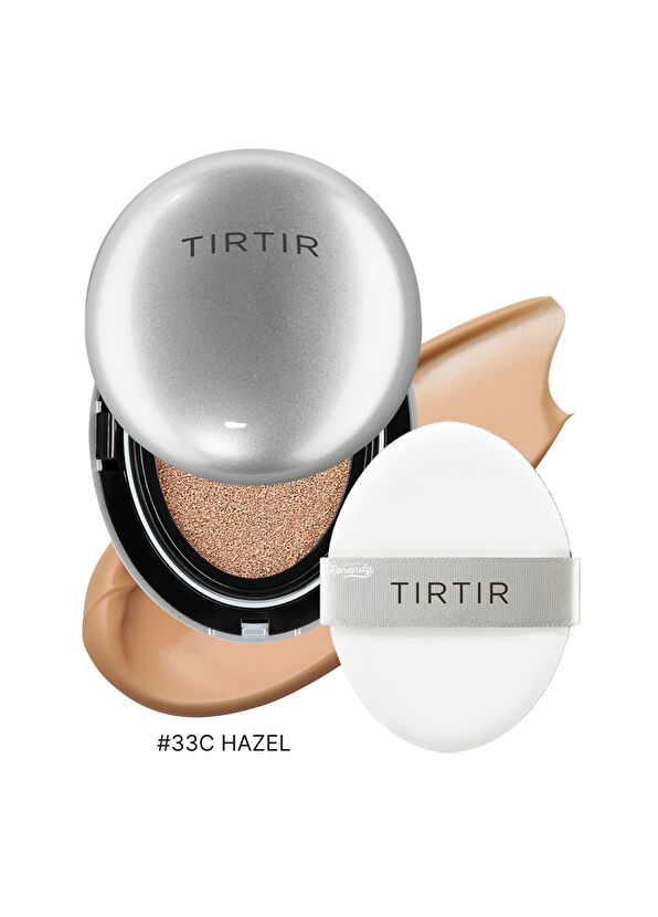 Tırtır Mask Fit Auro Cushion 33 C Hazel Uzun Süre Parlaklığını Koruyan Kusursuz Kapatıcı Yarı Parlak Bitişli Cushion Fondöten 18 gr - 2