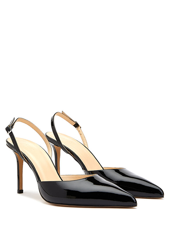 Beymen Club Siyah Deri Topuklu Ayakkabı - 2