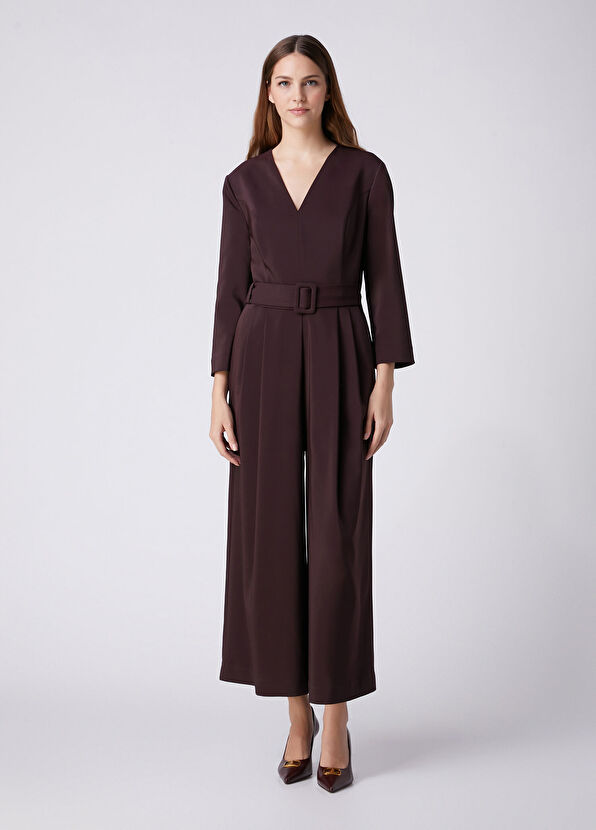 Beymen Club Purple Belted Jumpsuit - 3
