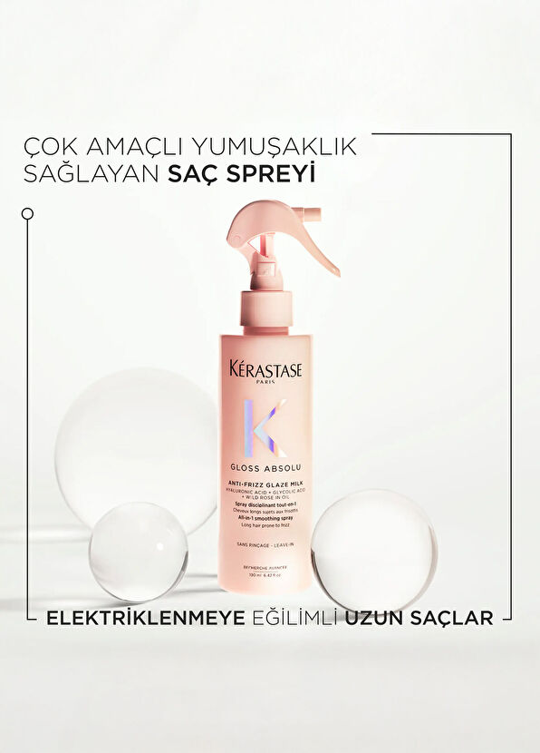 Kerastase Gloss Absolu Elektriklenmeye Eğilimli Saçlar için Parlaklık Veren Şampuan 250 ml + Saç Sütü 190 ml 2'li Set - 2