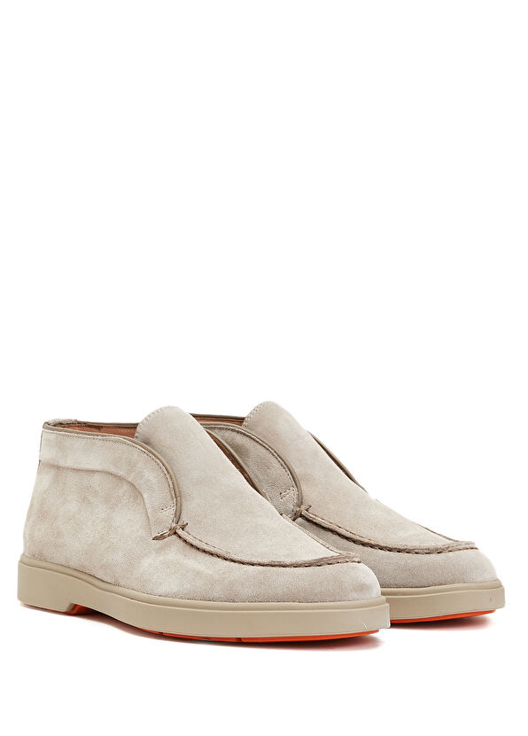 Gri Kadın Deri Loafer - Görsel 4