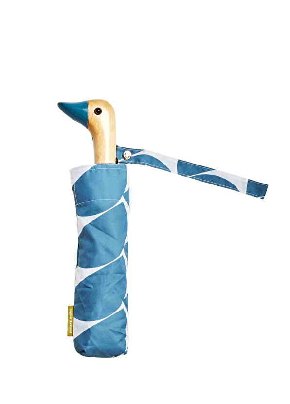 Duckhead Original Duck Moon Açık Mavi Denim Kompakt Şemsiye - 4