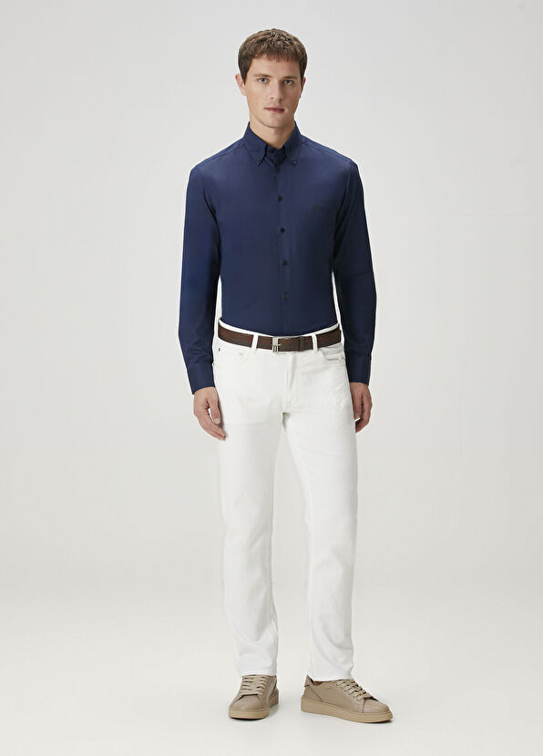 Lacivert Gömlek - Görsel 4