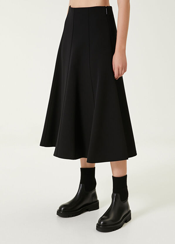 Beymen Club Siyah Midi Kloş Etek - 2