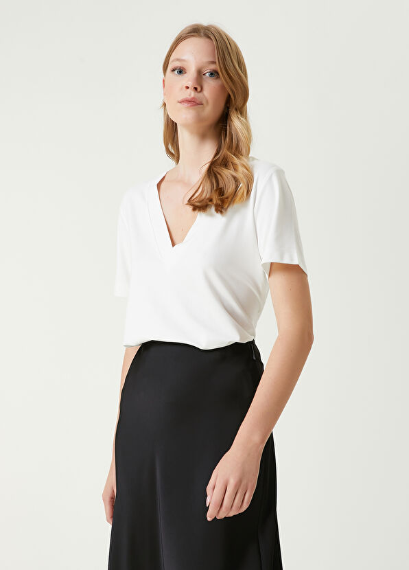 White T-Shirt Beymen Club White T-Shirt - 1