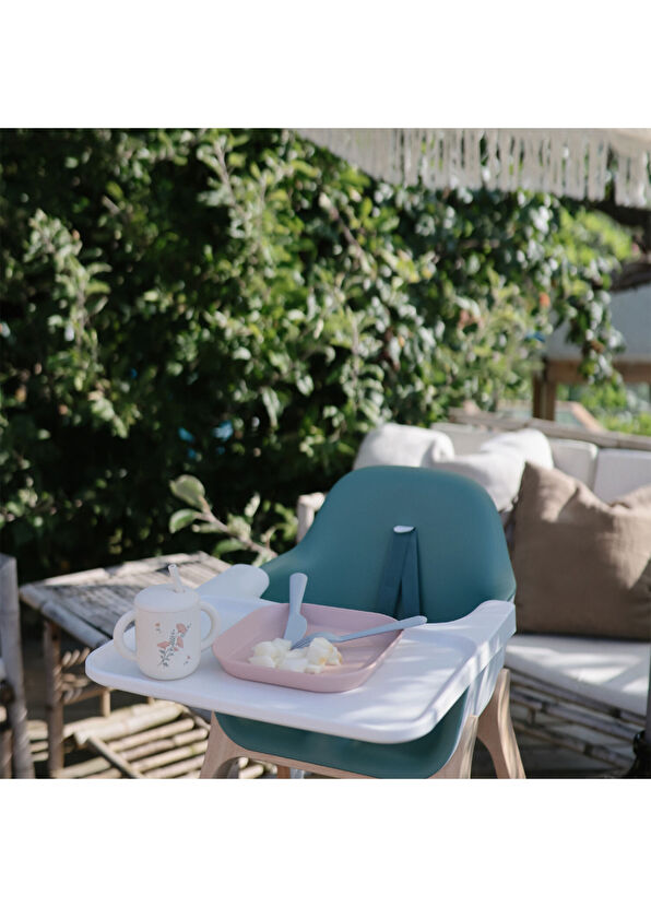 Mushie Blush Pink Baby Kids Cutlery Set - 4