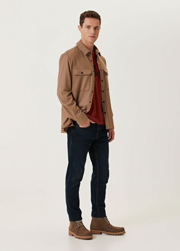 Beymen Club Beige Wool Outer Shirt - 3