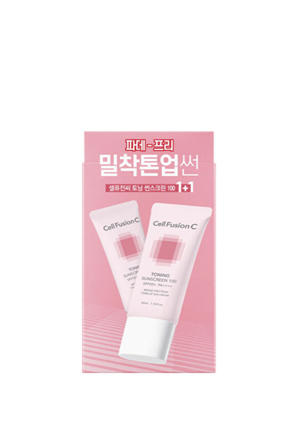 Cell Fusion C Toning Ton Eşitleyici Yüksek Koruyucu SPF50 PA 2'li Güneş Kremi Seti 35 gr - 2