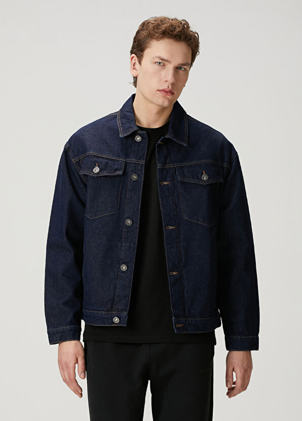 Beymen Club Navy Blue Denim Jacket - 1