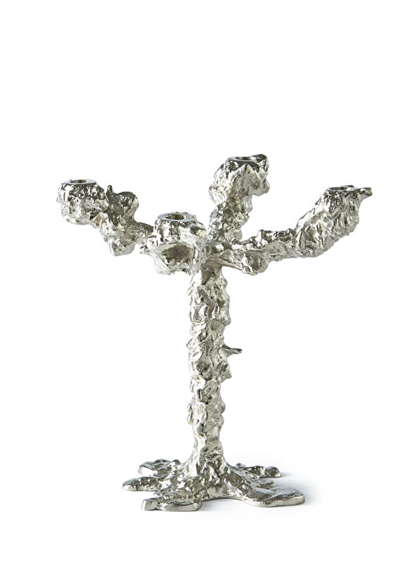 Pols Potten Drip Silver Candlestick - 1