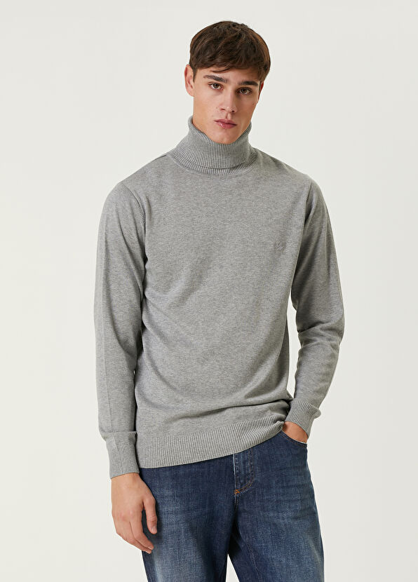 Beymen Club Grey Turtleneck Sweater - 2