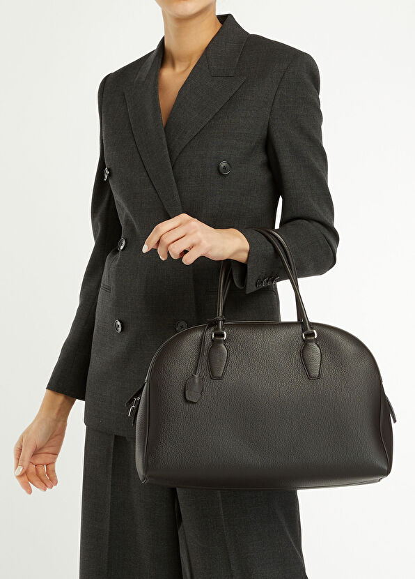 The Row India 15.75 Kahverengi Kadın Deri Çanta - 2